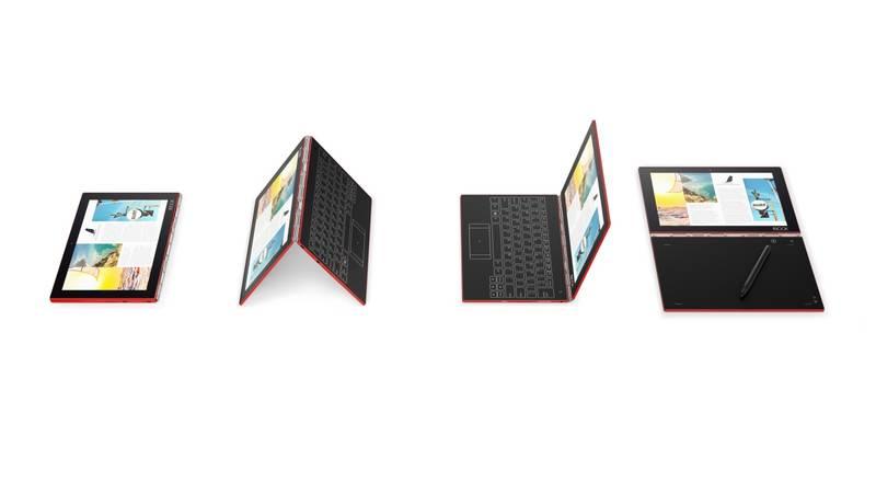 Dotykový tablet Lenovo YOGA Book červený