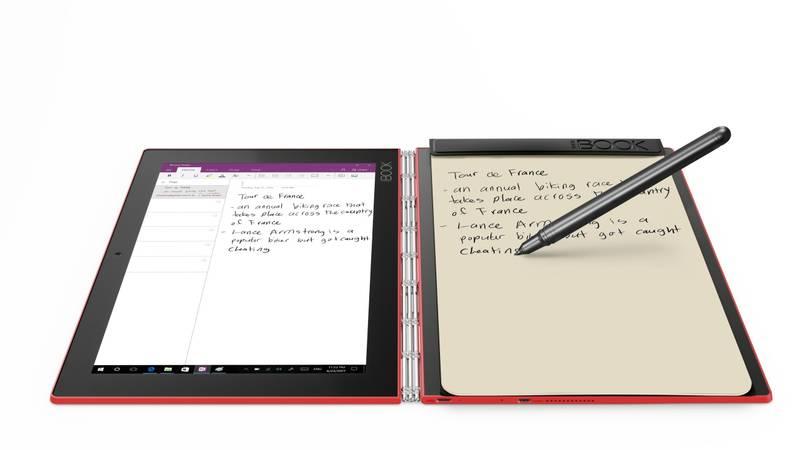 Dotykový tablet Lenovo YOGA Book červený
