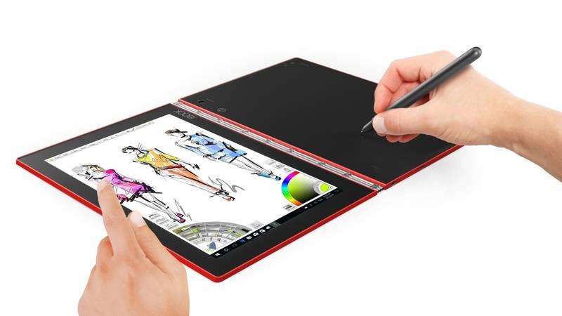 Dotykový tablet Lenovo YOGA Book červený
