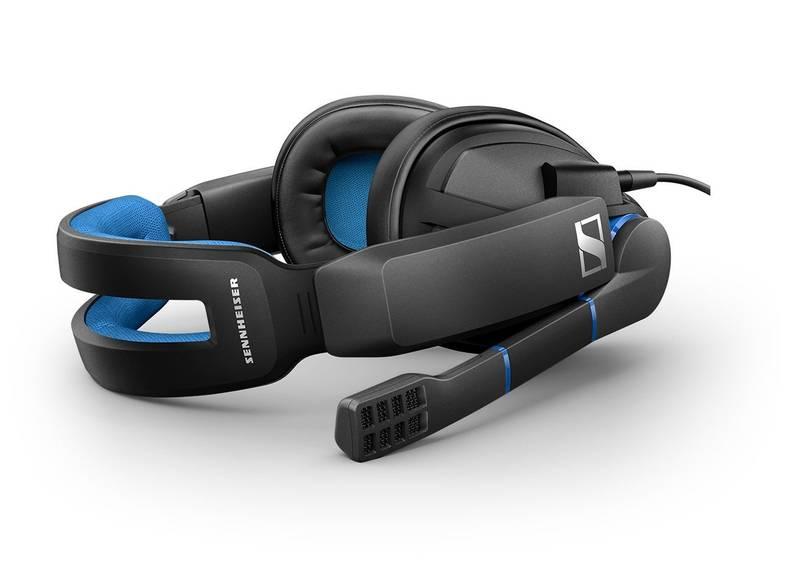 Headset Sennheiser GSP 300 černý modrý, Headset, Sennheiser, GSP, 300, černý, modrý
