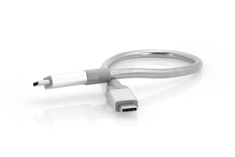 Kabel Verbatim USB-C USB-C, 0,3 m stříbrný