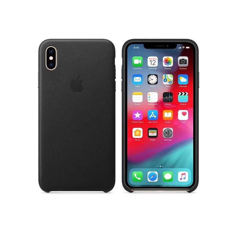 Kryt na mobil Apple Leather Case pro iPhone Xs černý
