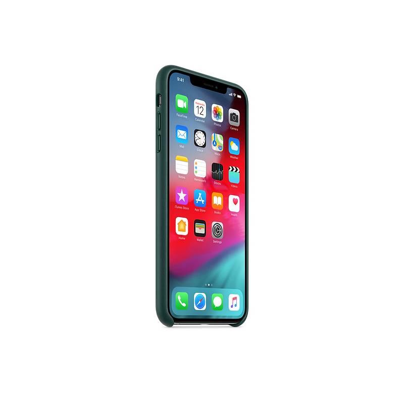 Kryt na mobil Apple Leather Case pro iPhone Xs Max - piniově zelený