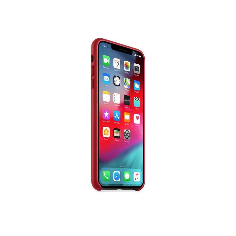 Kryt na mobil Apple Leather Case pro iPhone Xs Max - RED červený