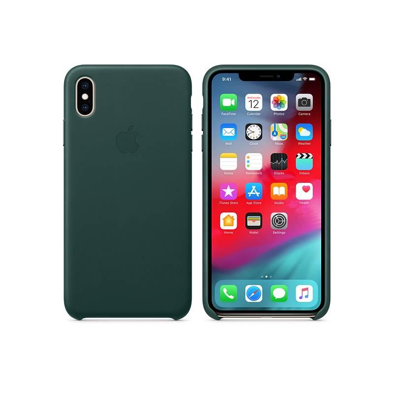 Kryt na mobil Apple Leather Case pro iPhone Xs - piniově zelený, Kryt, na, mobil, Apple, Leather, Case, pro, iPhone, Xs, piniově, zelený