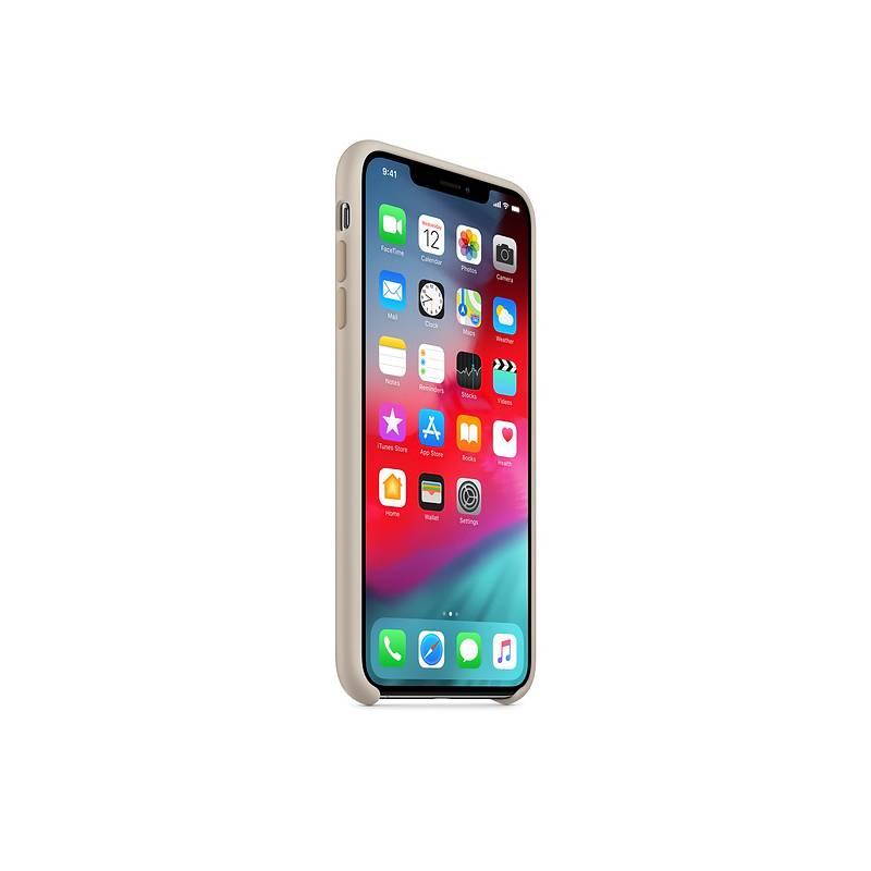 Kryt na mobil Apple Silicone Case pro iPhone Xs - kamenně šedý