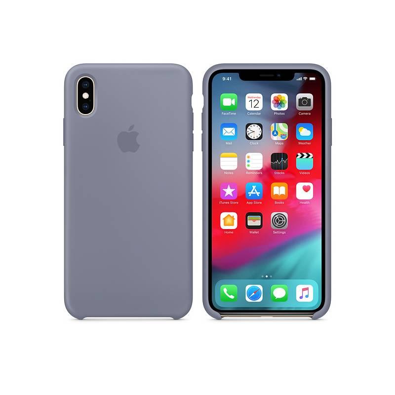 Kryt na mobil Apple Silicone Case pro iPhone Xs - levandulově šedý