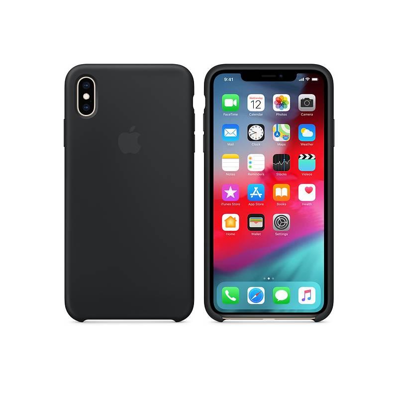 Kryt na mobil Apple Silicone Case pro iPhone Xs Max černý