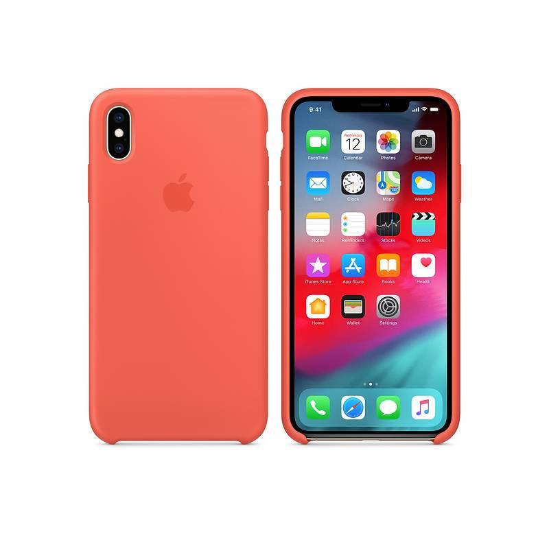 Kryt na mobil Apple Silicone Case pro iPhone Xs Max - nektarinkový