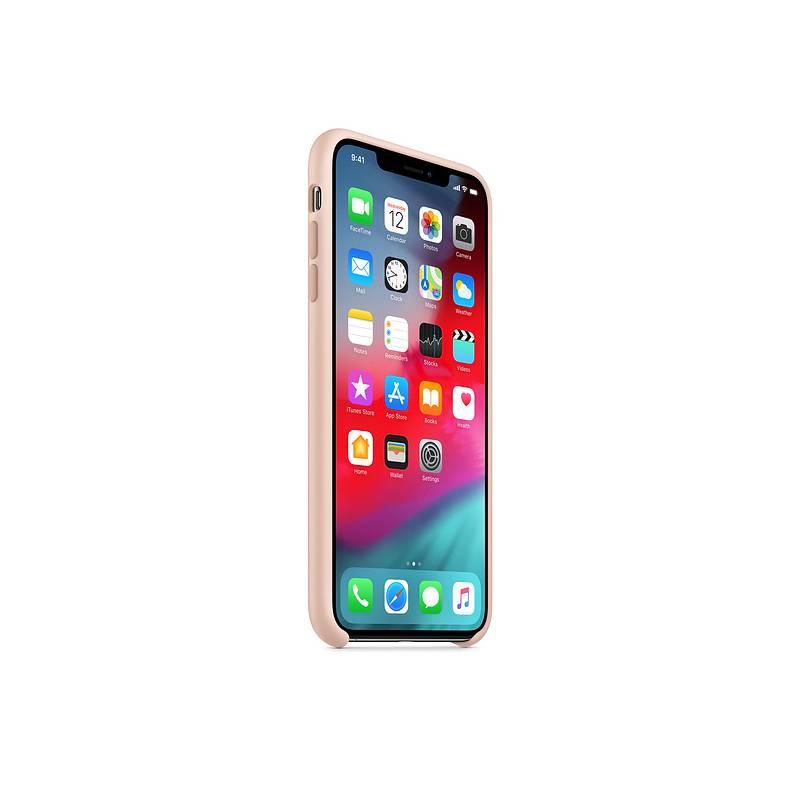 Kryt na mobil Apple Silicone Case pro iPhone Xs Max - pískově růžový