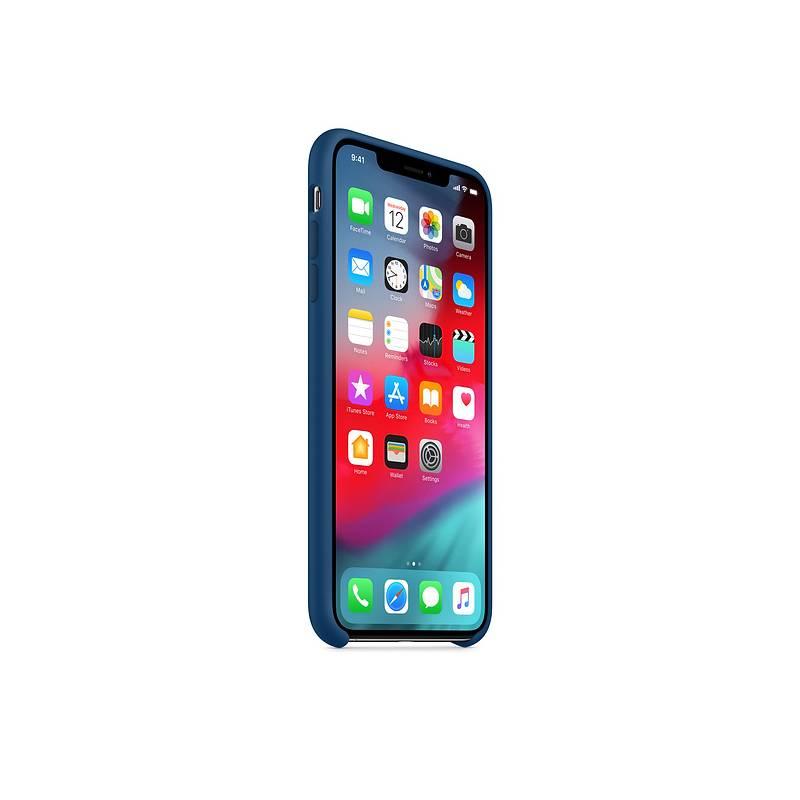 Kryt na mobil Apple Silicone Case pro iPhone Xs Max - podvečerně modrý