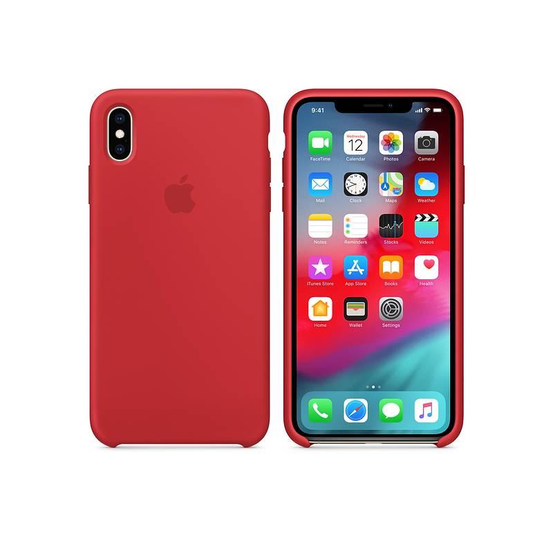 Kryt na mobil Apple Silicone Case pro iPhone Xs Max - RED červený, Kryt, na, mobil, Apple, Silicone, Case, pro, iPhone, Xs, Max, RED, červený