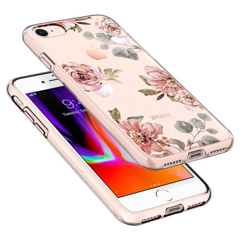 Kryt na mobil Spigen Liquid Crystal Aquarelle pro Apple iPhone 8 7 - růže