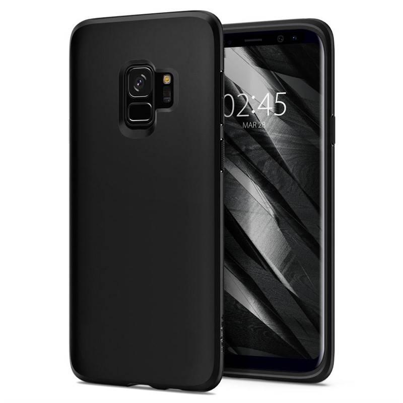 Kryt na mobil Spigen Liquid Crystal pro Samsung Galaxy S9 černý