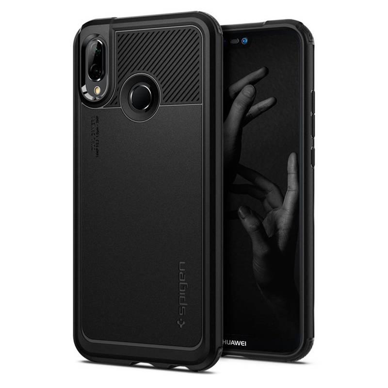 Kryt na mobil Spigen Marked Armor pro Huawei P20 Lite černý