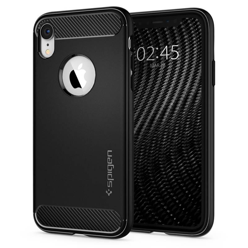 Kryt na mobil Spigen Rugged Armor pro Apple iPhone XR černý