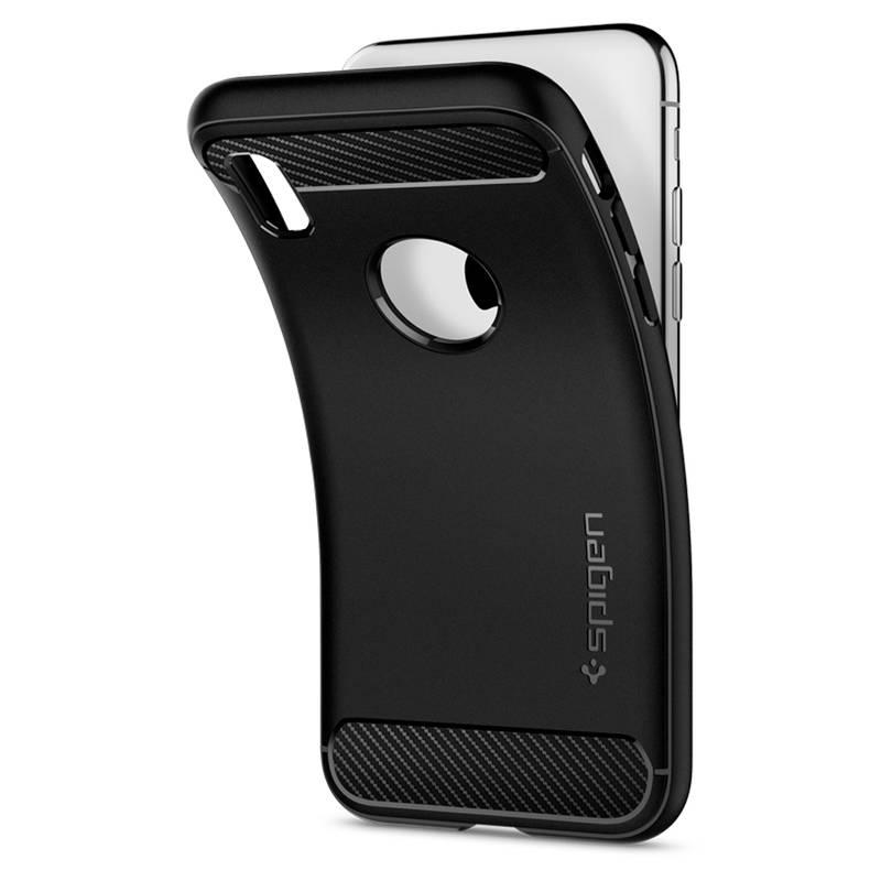 Kryt na mobil Spigen Rugged Armor pro Apple iPhone Xs X černý