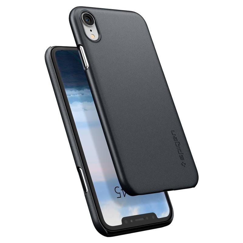 Kryt na mobil Spigen Thin Fit pro Apple iPhone XR šedý