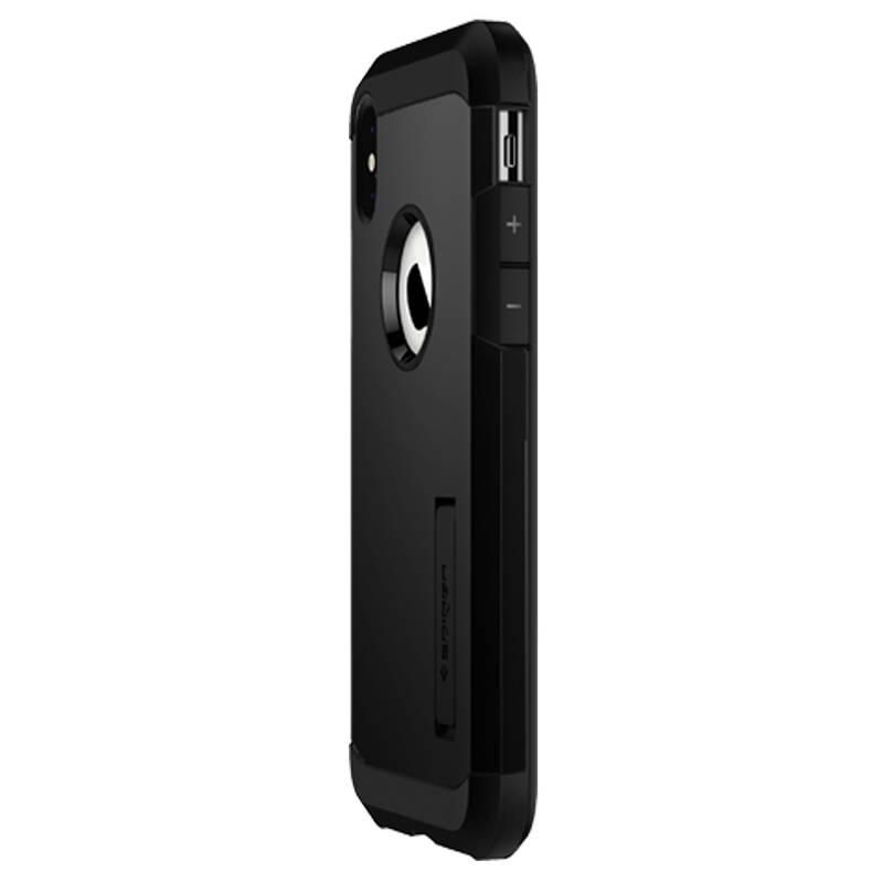 Kryt na mobil Spigen Tough Armor pro Apple iPhone XS Max černý