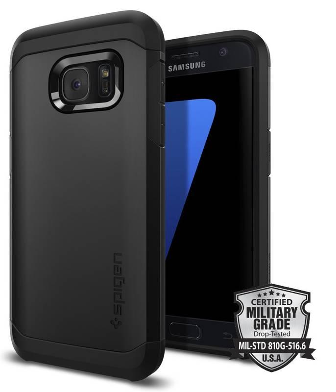 Kryt na mobil Spigen Tough Armor pro Samsung Galaxy S7 černý