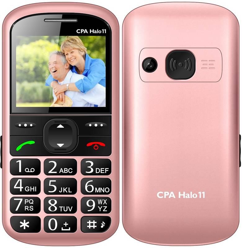 Mobilní telefon CPA Halo 11 růžový