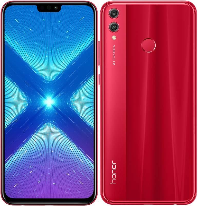 Mobilní telefon Honor 8X 64 GB Dual SIM červený