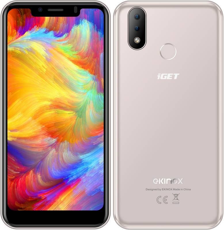 Mobilní telefon iGET Ekinox E6 zlatý