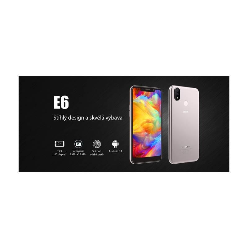 Mobilní telefon iGET Ekinox E6 zlatý