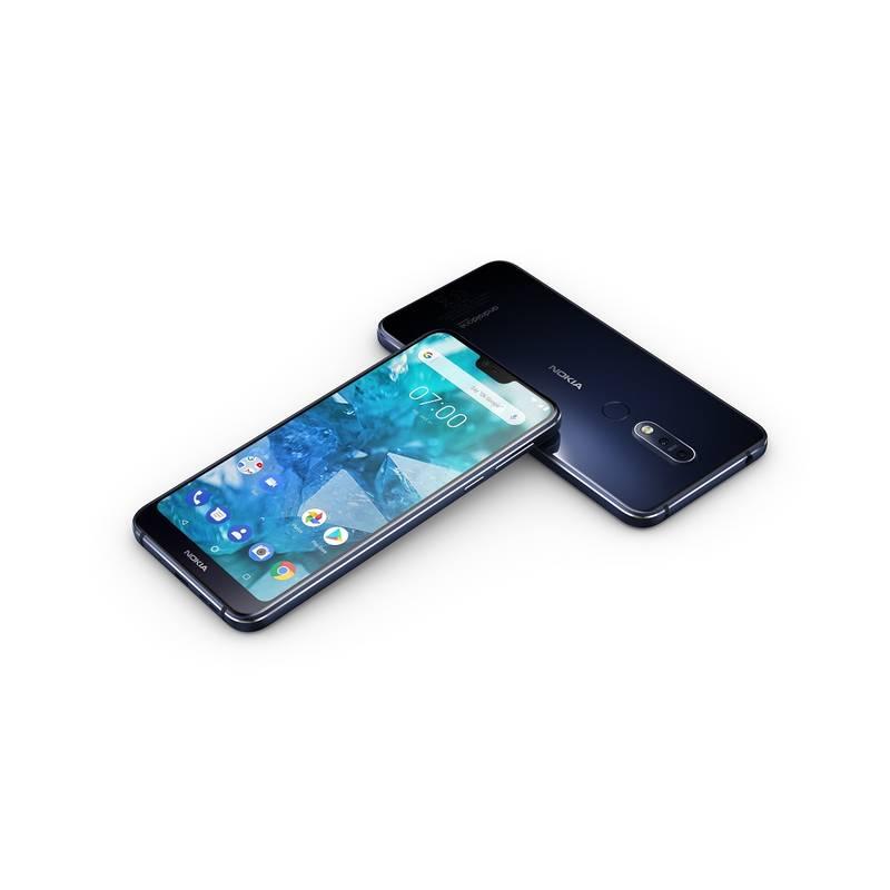 Mobilní telefon Nokia 7.1 Single SIM modrý, Mobilní, telefon, Nokia, 7.1, Single, SIM, modrý