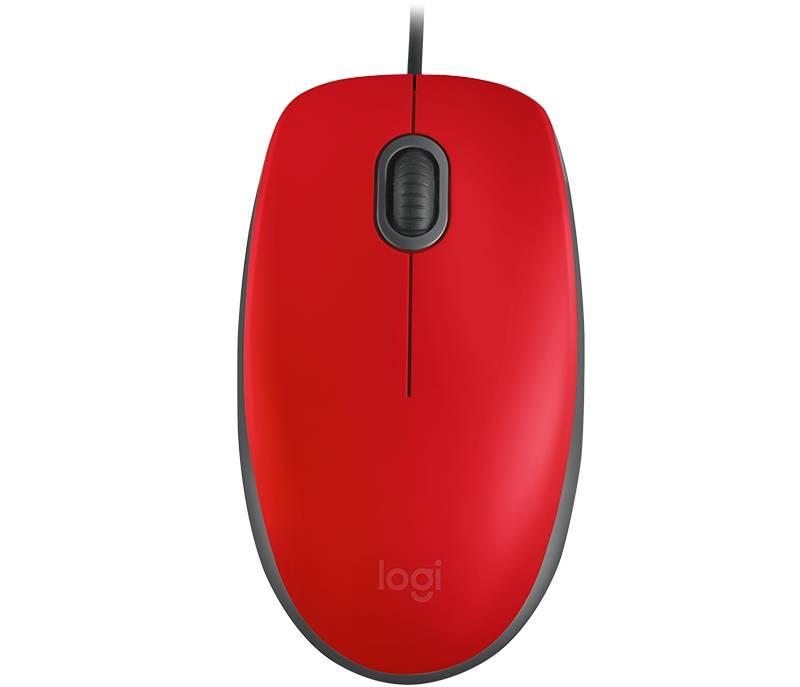 Myš Logitech M110 Silent červená, Myš, Logitech, M110, Silent, červená