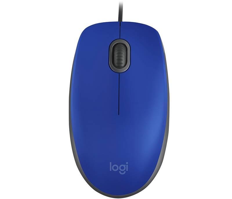 Myš Logitech M110 Silent modrá, Myš, Logitech, M110, Silent, modrá