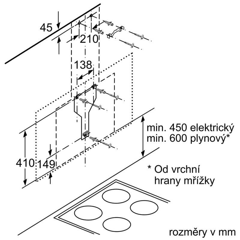 Odsavač par Siemens LC97FVW60 černý