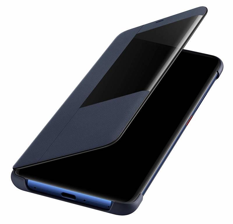 Pouzdro na mobil flipové Huawei View Cover pro Mate 20 Pro modré