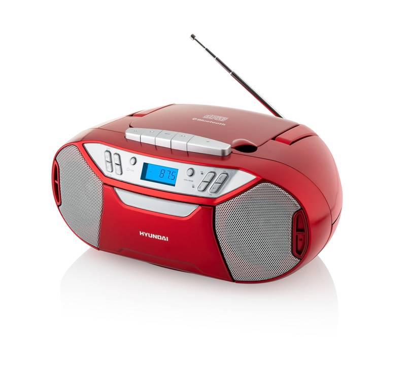 Radiomagnetofon s CD Hyundai TRC 333 AU3BTR červený