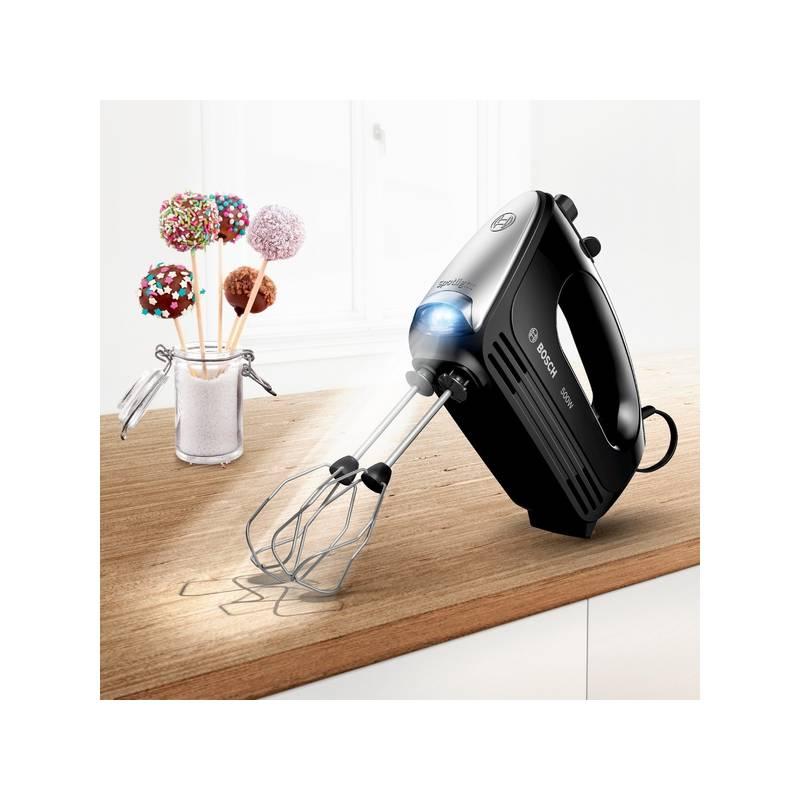 Ruční šlehač Bosch MFQ2520B černý stříbrný