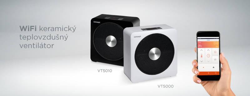 Teplovzdušný ventilátor Concept VT5010 černý, Teplovzdušný, ventilátor, Concept, VT5010, černý