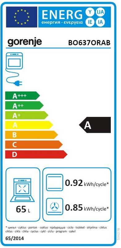 Trouba Gorenje BO637ORAB černá