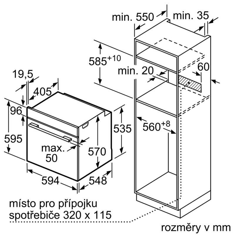 Trouba Siemens HB574ABR1 nerez