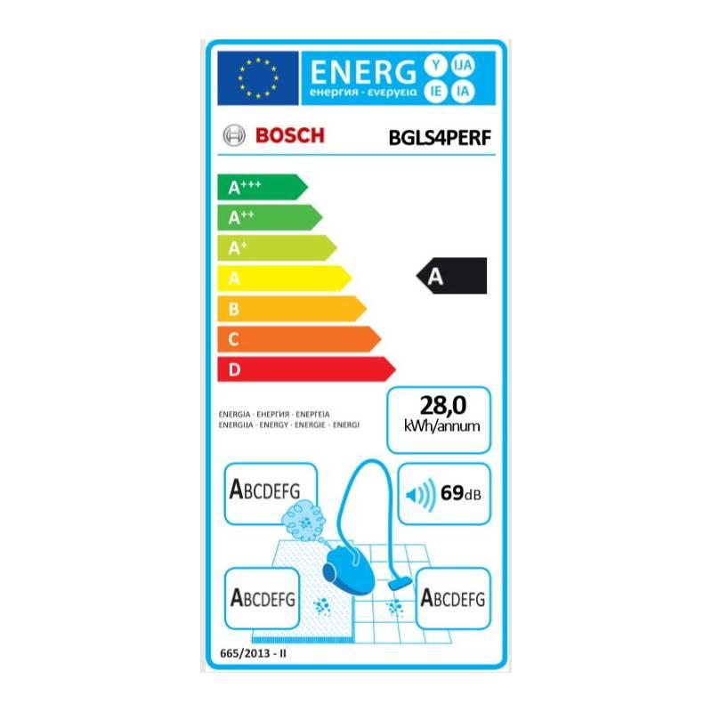 Vysavač podlahový Bosch BGLS4PERF červený