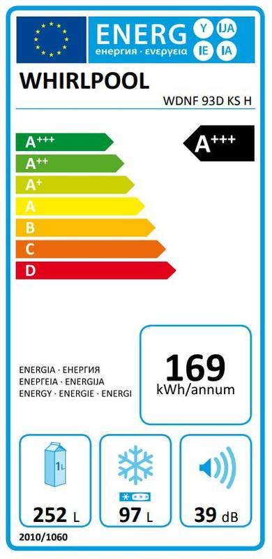 Chladnička s mrazničkou Whirlpool WDNF 93D KS H