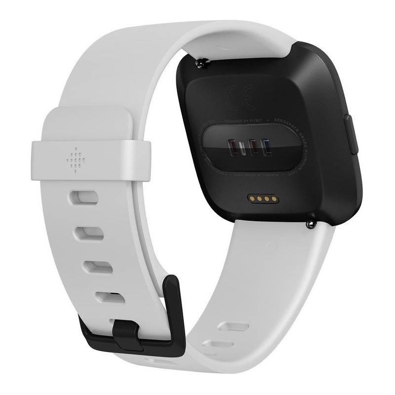 Chytré hodinky Fitbit Versa - White Band Black Case