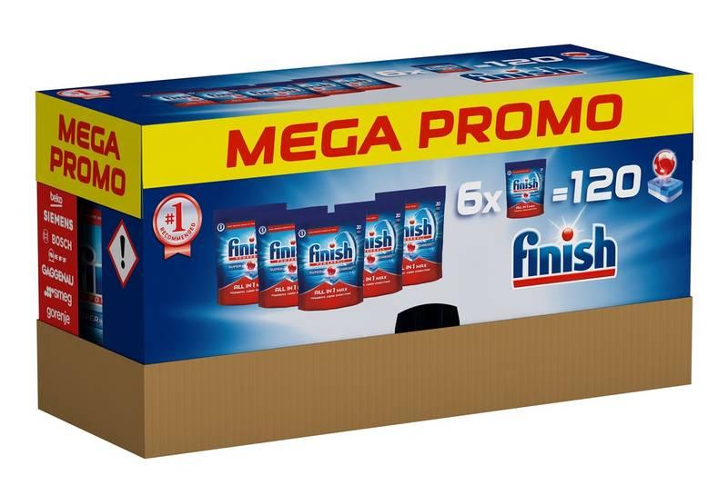 FINISH All-in-1 Max 6 x 20 ks Mega box, FINISH, All-in-1, Max, 6, x, 20, ks, Mega, box