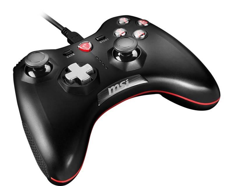 Gamepad MSI Force GC20, drátový, pro PC, PS3, Android černý