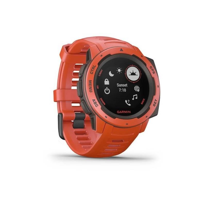GPS hodinky Garmin Instinct červené, GPS, hodinky, Garmin, Instinct, červené