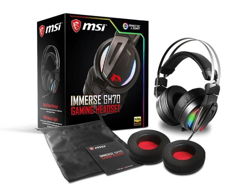 Headset MSI Immerse GH70 černý