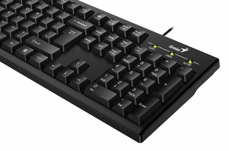 Klávesnice Genius Smart KB-100 CZ SK layout, lesklá černá