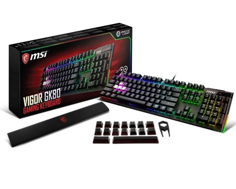 Klávesnice MSI Vigor GK80 CR, US layout