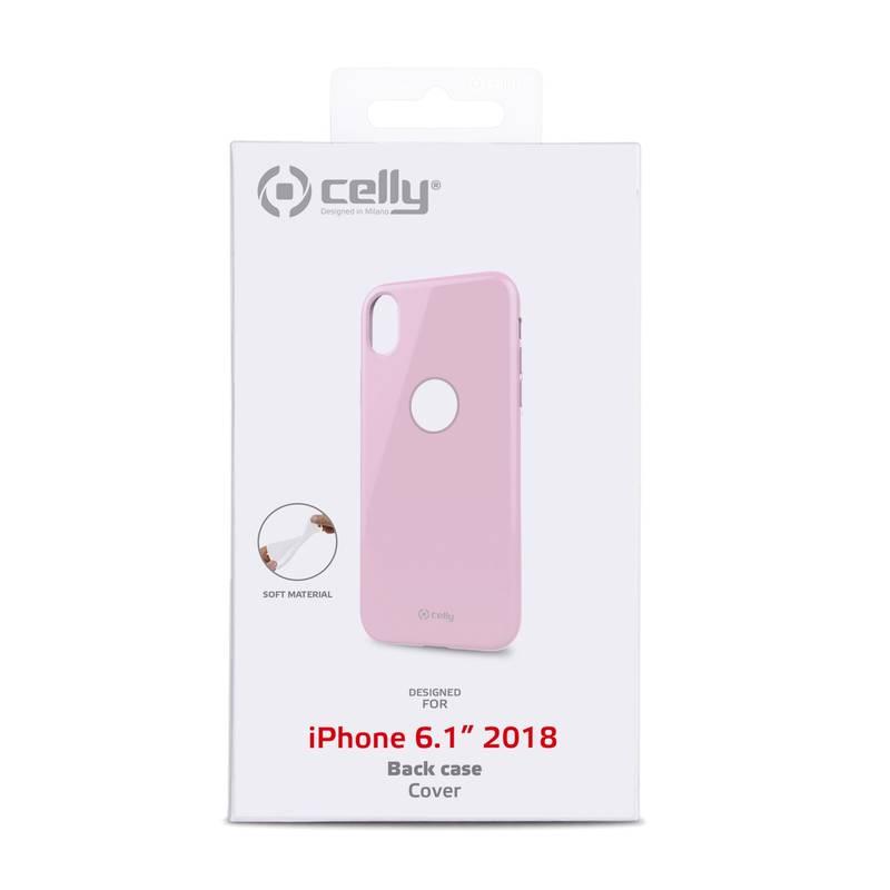Kryt na mobil Celly Gelskin pro Apple iPhone XR růžový