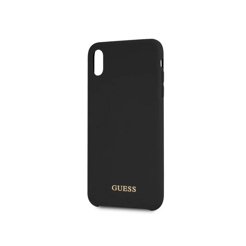 Kryt na mobil Guess Silicone Cover pro Apple iPhone Xs Max černý, Kryt, na, mobil, Guess, Silicone, Cover, pro, Apple, iPhone, Xs, Max, černý