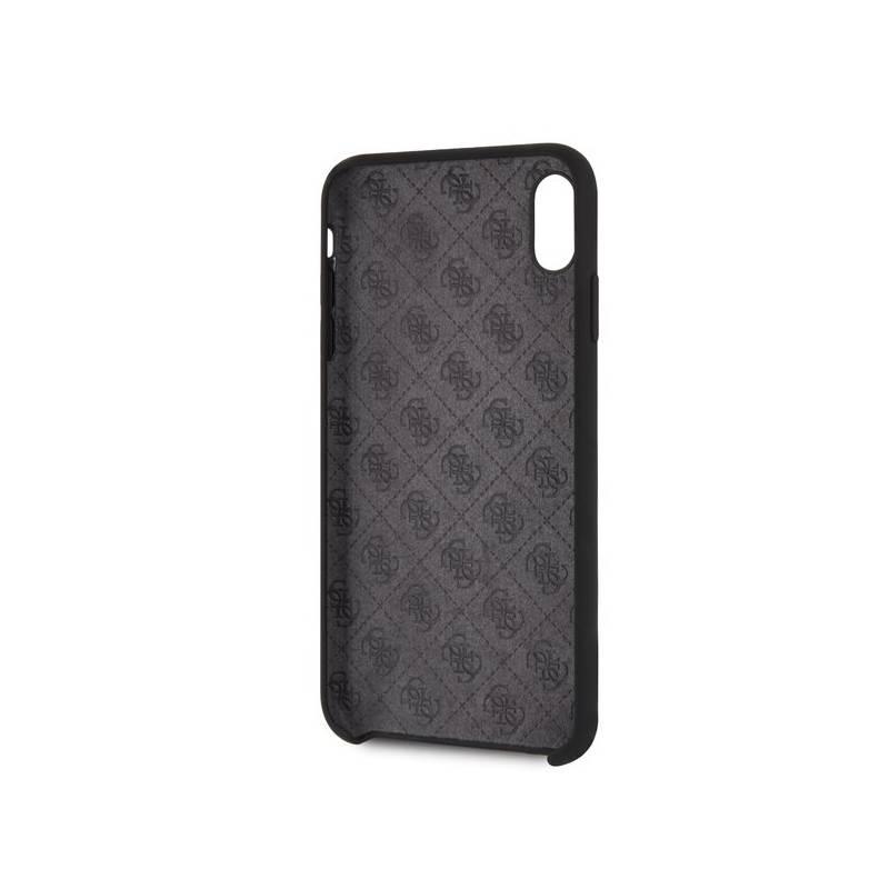 Kryt na mobil Guess Silicone Cover pro Apple iPhone Xs Max černý